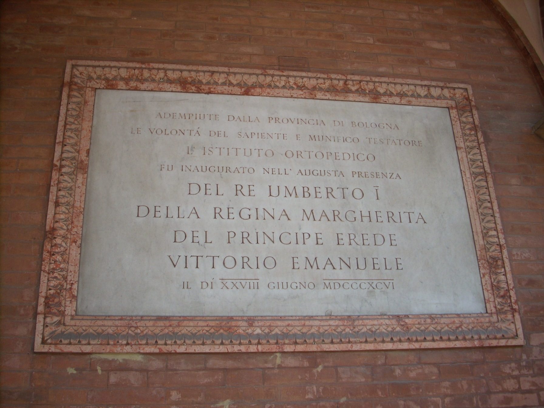 Memorial tablets, Istituto Ortopedico Rizzoli, Bologna - 02.JPG